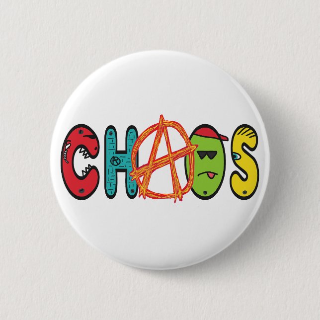 Chaos 6 Cm Round Badge (Front)
