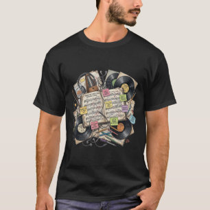Chaos Academia Vintage Music & Vinyl Records T-Shirt