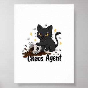 Chaos Agent Black Cat Poster