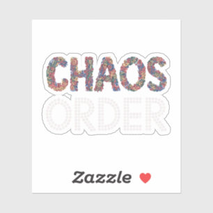 Chaos and Order   Modern Artistic Duality Graphic 