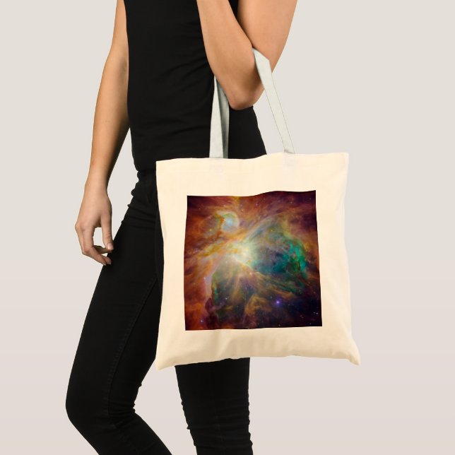 Chaos at Heart of Orion Spitzer Hubble Composite Tote Bag (Front (Product))