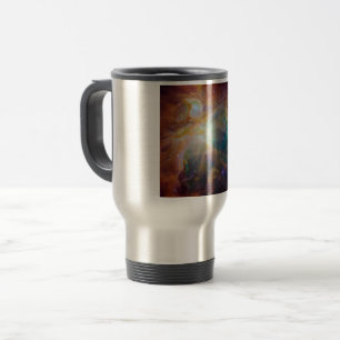 Chaos at Heart of Orion Spitzer Hubble Composite Travel Mug