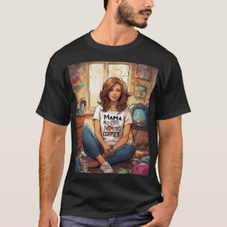 Chaos & Caffeine: A Mum's Morning Mood" T-Shirt