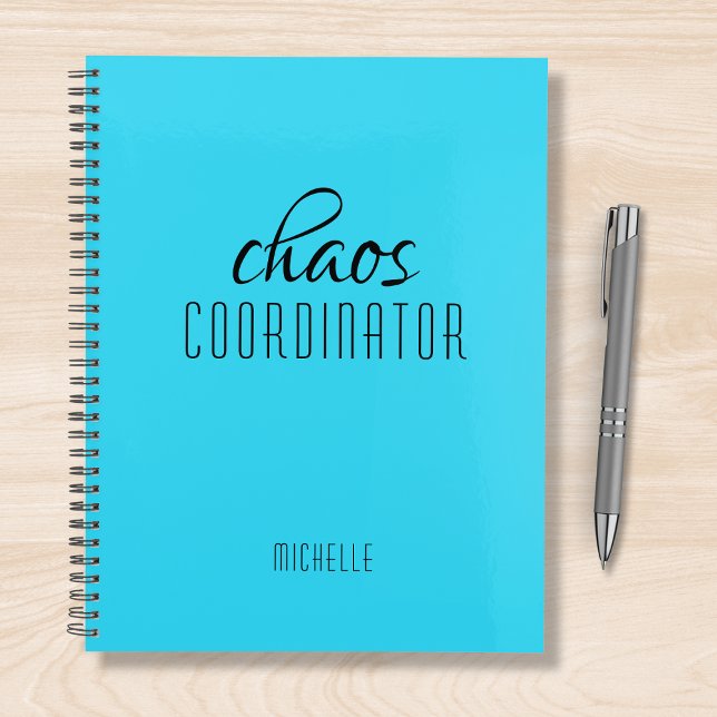 Chaos Coordinator Blue Personalised Name Planner (Creator Uploaded)