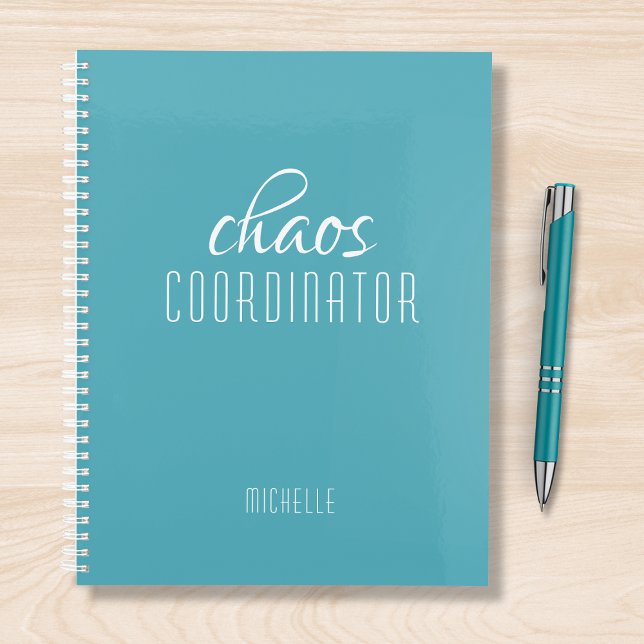 Chaos Coordinator Blue Personalised Name Planner (Creator Uploaded)