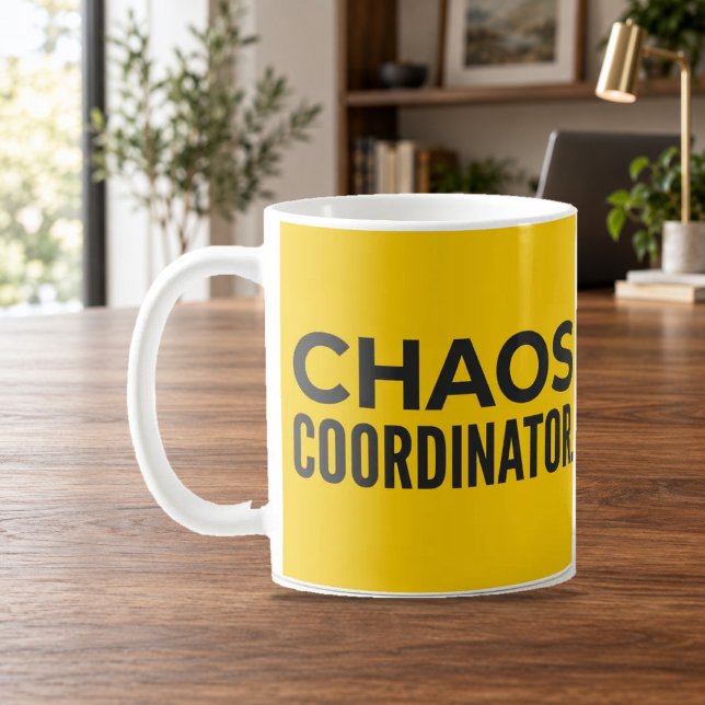 Chaos Coordinator Bold Yellow Funny Mug (Creator Uploaded)