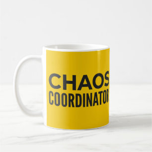 Chaos Coordinator Bold Yellow Funny Mug