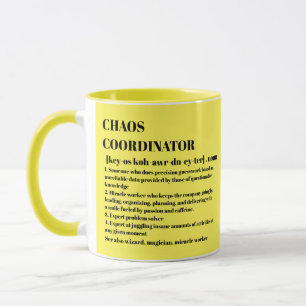 Chaos Coordinator Definition Photo Office Coworker Mug