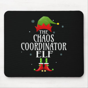 Chaos Coordinator Elf Xmas Groupe Matching Pajama  Mouse Pad