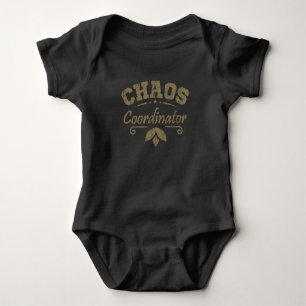 CHAOS COORDINATOR Employee Of The Month Homeschool Baby Bodysuit