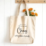 Chaos Coordinator Event Planner  Tote Bag<br><div class="desc">Stay effortlessly organised amidst the beautiful chaos with our Chaos Coordinator Event Planner Tote Bag. Customisable and chic in black and white, this elegant tote is the perfect gift for wedding planners and coordinators, blending functionality with a touch of fun. Let your inner chaos coordinator shine through in style with...</div>