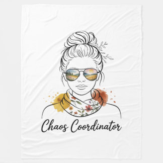 Chaos Coordinator Fleece Blanket