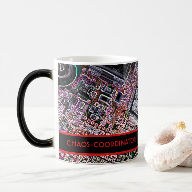 CHAOS-COORDINATOR for IT and Consulting! Magic Mug (With Donut)