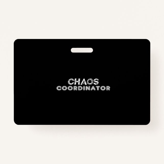 chaos coordinator ID badge (Front)