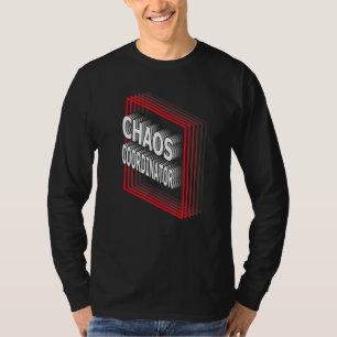 Chaos Coordinator Job Title Appreciation Retro T-Shirt