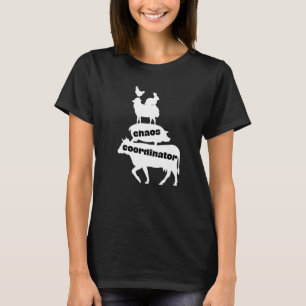 Chaos Coordinator Livestock Show Cow Pig Sheep Cou T-Shirt