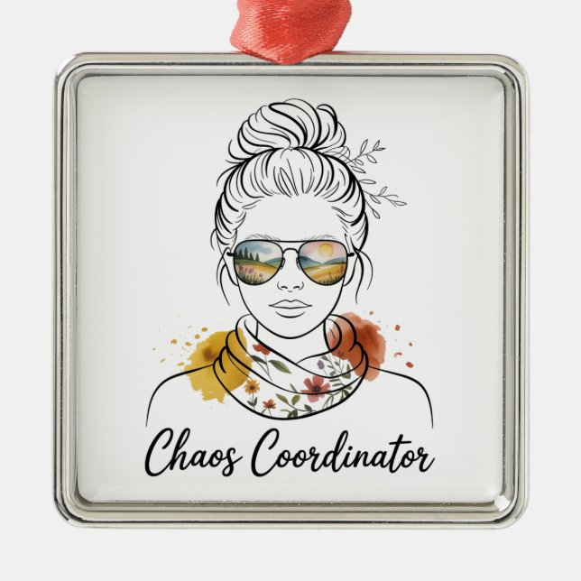 Chaos Coordinator﻿ Metal Tree Decoration (Front)