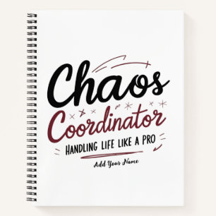Chaos Coordinator Mousepad – Personalised Desk Gif Notebook