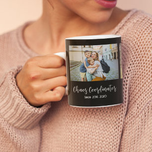 Chaos Coordinator mum 3 photo year Coffee Mug