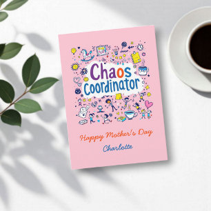 Chaos Coordinator   Mum Life   Funny Mother's Day Card