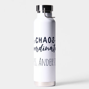 Chaos Coordinator Office Coworker Mom Water Bottle