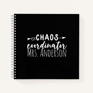 Chaos Coordinator Office Coworker Mum Notebook
