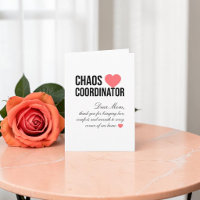 Chaos Coordinator Personalised Unique Gift