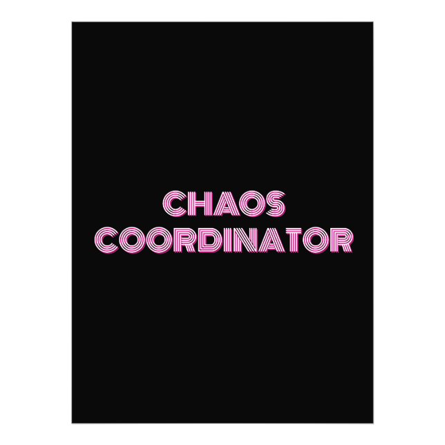 CHAOS COORDINATOR PHOTO PRINT (Front)