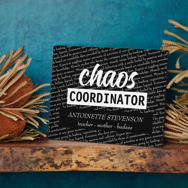 Chaos Coordinator Plaque (Side)