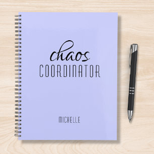 Chaos Coordinator Purple Personalised Name Planner