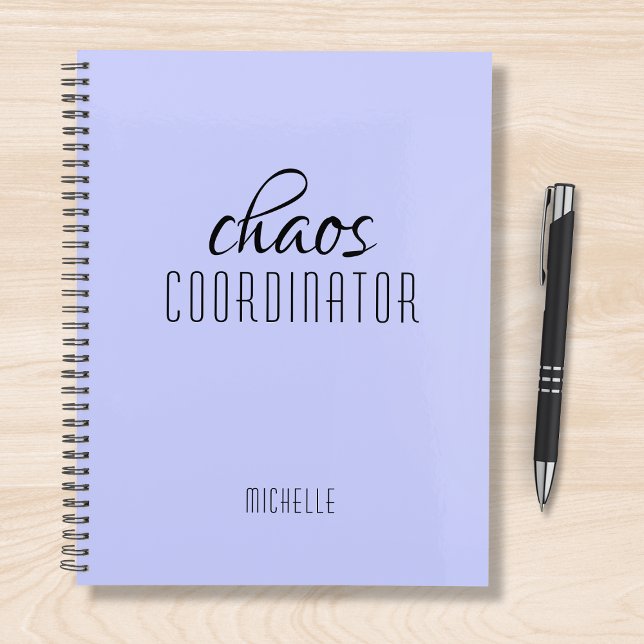 Chaos Coordinator Purple Personalised Name Planner (Creator Uploaded)
