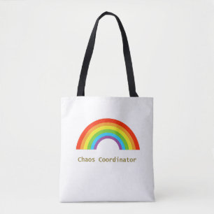 Chaos Coordinator Rainbow Tote Bag