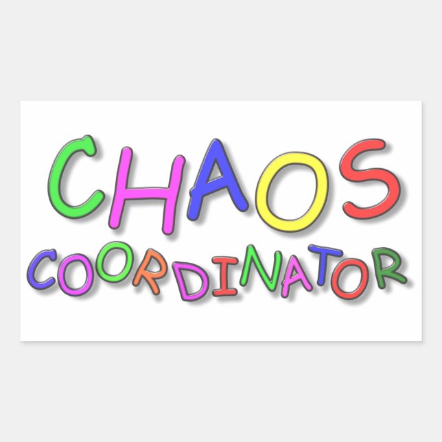 Chaos Coordinator Rectangular Sticker (Front)