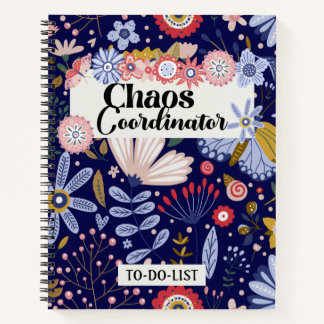 Chaos Coordinator To Do List Notebook