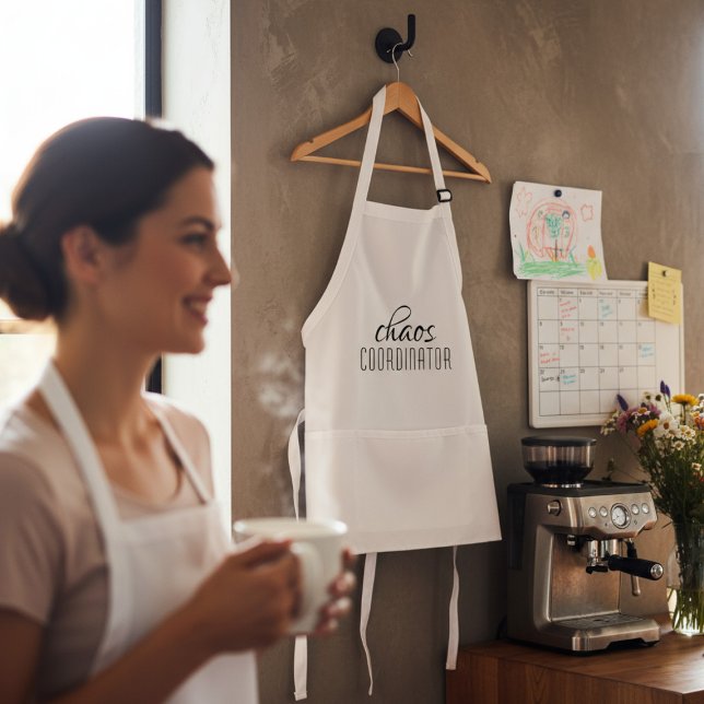 Chaos Coordinator Typographic Text Standard Apron (Creator Uploaded)