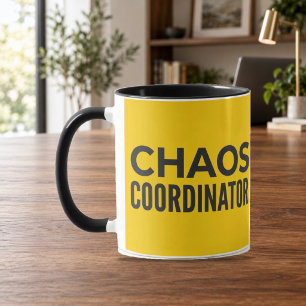 Chaos Coordinator Yellow Black Combo Mug
