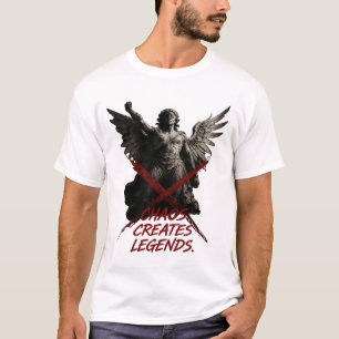 Chaos Creates Legends Fallen Angel Art T-Shirt