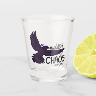 Chaos Crow Tapestry Shot Glass