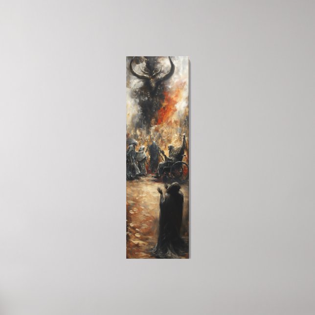 🎨🔥 “Chaos in Brushstrokes” 🌪️🖌️ Canvas Print (Front)
