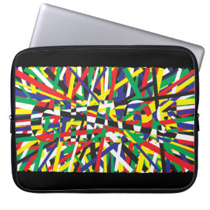 Chaos, in Primaries Laptop Sleeve