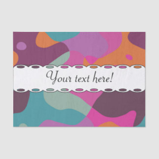 Chaos in retro colours tissue paper