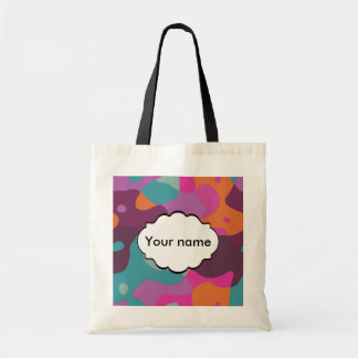 Chaos in retro colours tote bag