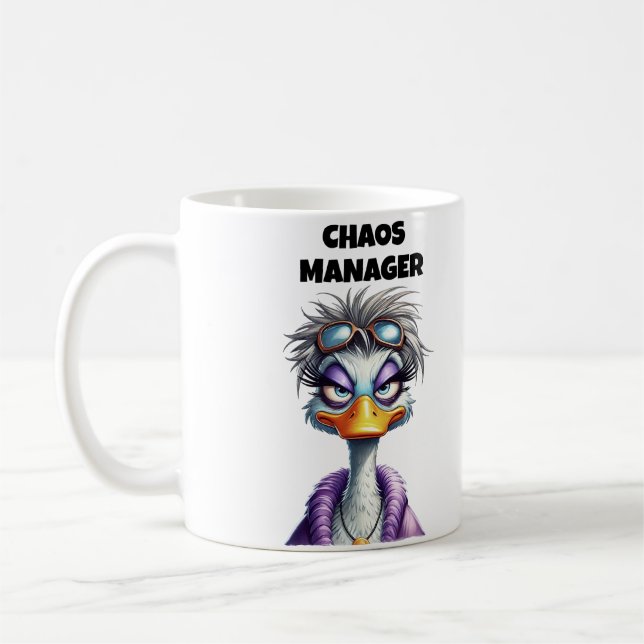 Chaos Manager Mum Coffee Mug (Left)