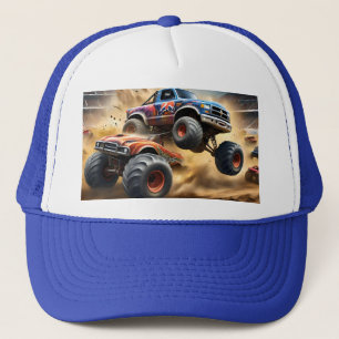 Chaos on Wheels: Monster Truck Smash Derby Trucker Hat