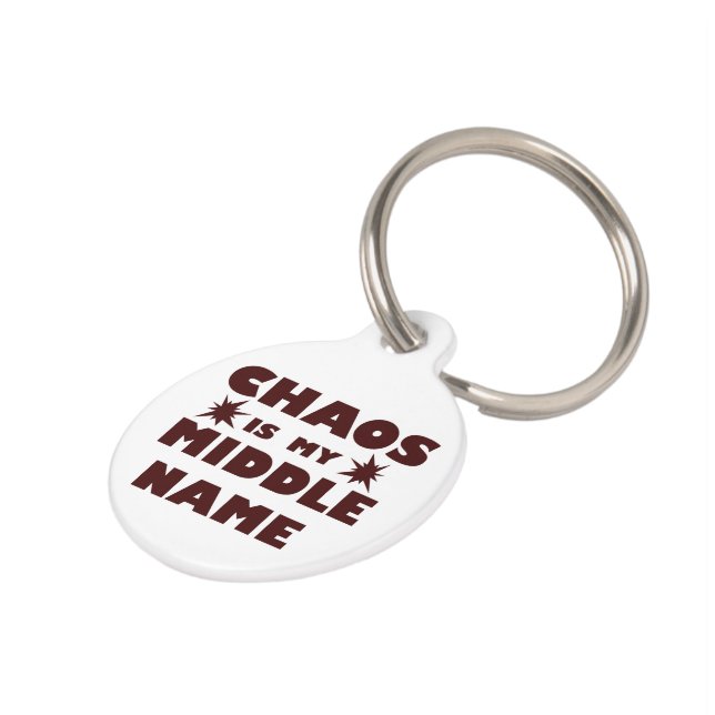"Chaos" Pet Tag (Side)