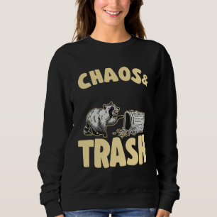 Chaos & Trash Garbage Panda  Raccoon  1 Sweatshirt