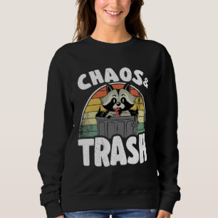 Chaos & Trash Garbage Panda Raccoon 3 Sweatshirt