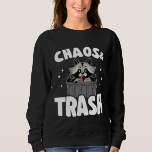Chaos & Trash Garbage Panda Raccoon 6 Sweatshirt