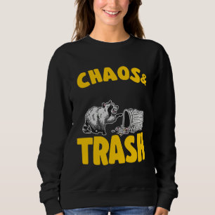 Chaos & Trash Garbage Panda Raccoon 7 Sweatshirt