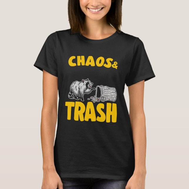 Chaos & Trash Garbage Panda Racoon  7 T-Shirt (Front)